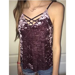 American Eagle Velvet Tank Top